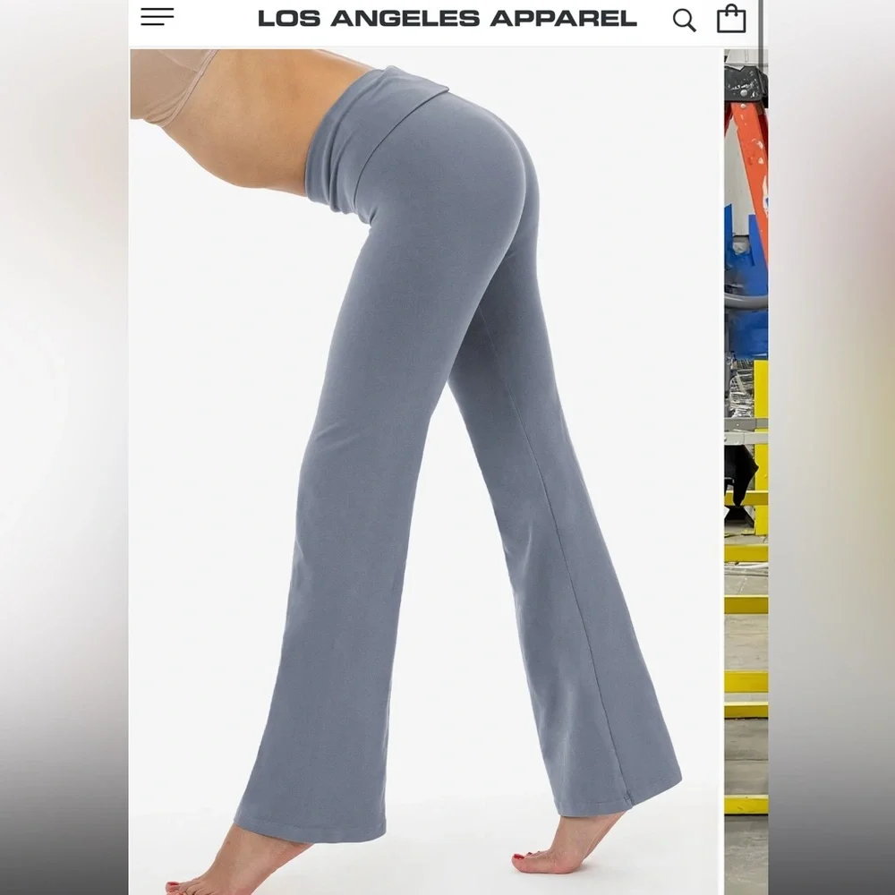 ✨ LOS ANGELES APPAREL FLARE PANTS ✨ - Picture 1 of 8